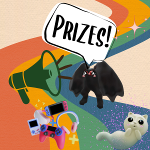 This is an image of a flyer that has the word "prizes"