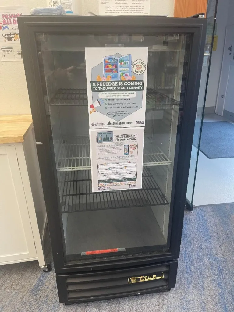 This image shows that there is a empty fridge